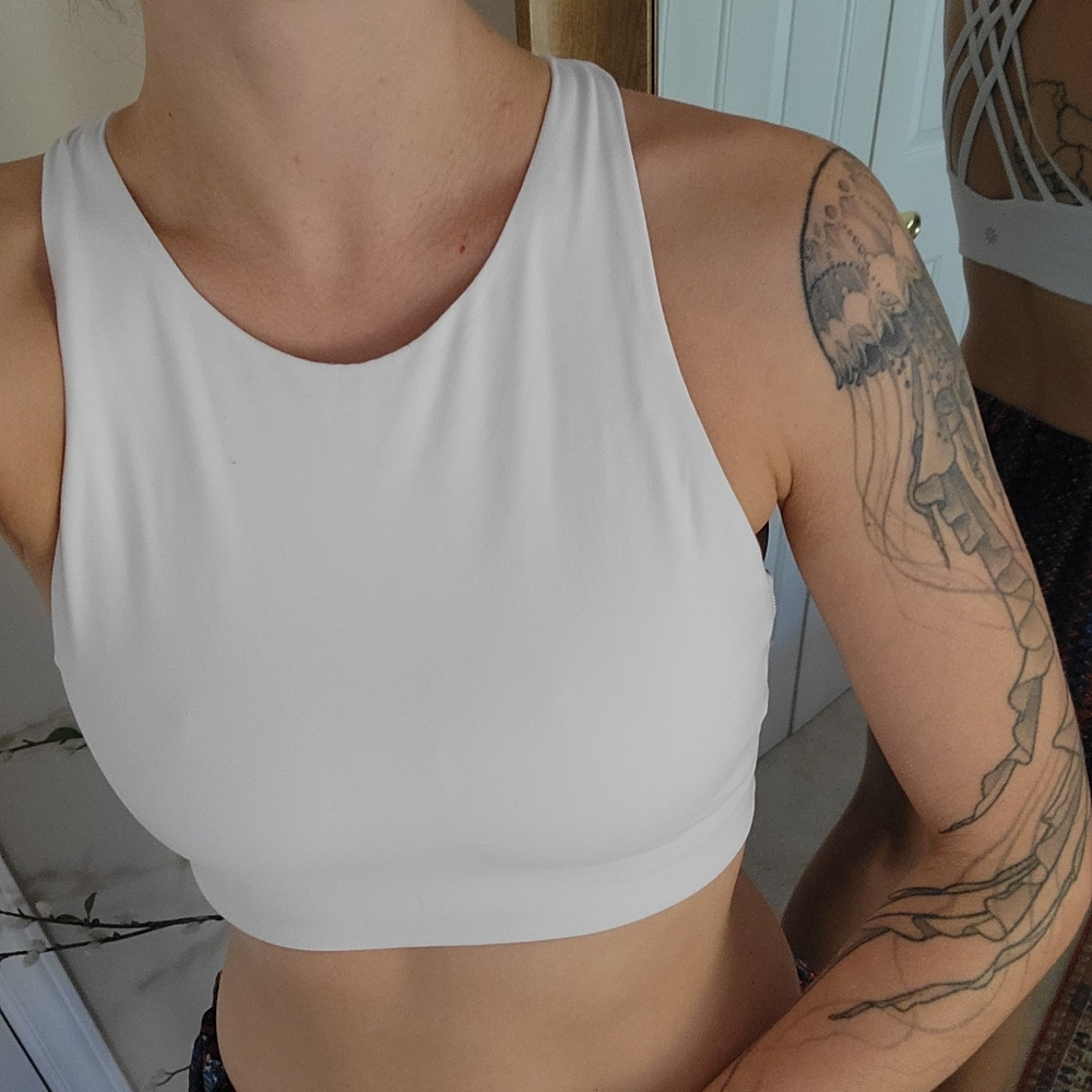 White Athleta S Sportsbra